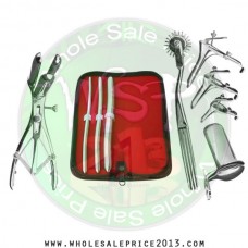  Hegar uterine dilator 3 pieces set, 7-8, 9-10, 15-16, pinwheel,mathieu, grave 3pcs, collin large